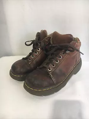 Vintage Dr. Doc Martens 8542 Sz US Men 8 Women 9 Leather Chunky Boot See Pics** • $69.99