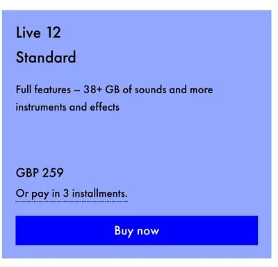 Ableton Live 12 Standard - License Transfer • £170