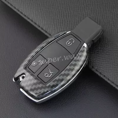 Carbon Fiber Car Key Cover Case Holder Shell For Mercedes-Benz A B C E S G Class • $12.78