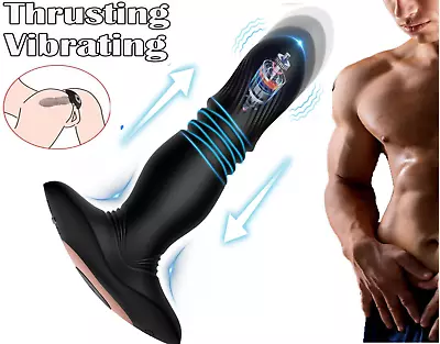 Thrusting Anal Butt Plug Dildo Vibrator Prostate Massager Sex Toys For Men Women • $15.99