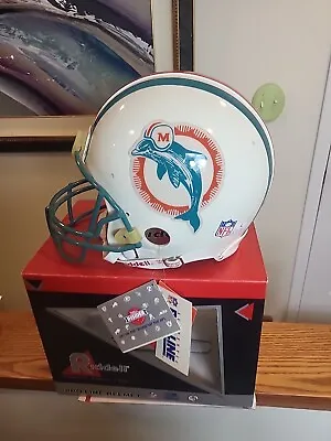 Miami Dolphins Riddell Vsr-1 Football Helmet - Size Large Authentic Pro Line • $374.96