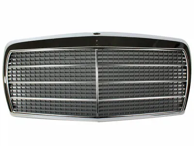 Chrome Frame + Mesh Front Grille For Mercedes W126 S-Class 300SE 380SEL 420SEL • $163.89