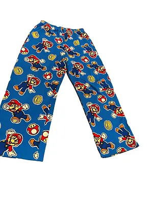 Mario Bros Kids Fleece Pajama Bottoms Size XL • $35