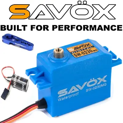 Mega Combo - Savox SW-0230MG Waterproof Servo + Glitch Buster + Aluminun Horn • $44.99