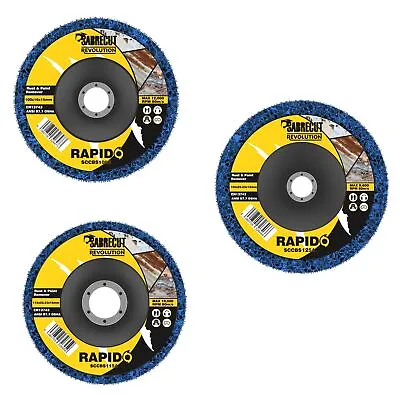 SabreCut Poly Strip CBS Wheel Discs Paint Rust Removal For Grinders • £4.99