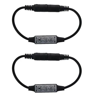 2X Low-Profile Inline Controller  3 Key Dimmer Switch For LED Strip Light Beef • £4.66