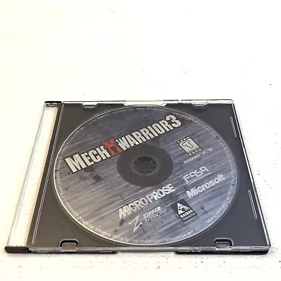 MechWarrior 3 III Three 1999 PC Win 95 98 Disc Only Micro Prose Zipper Microsoft • $7.77