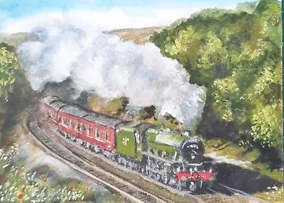 Aceo Handpainted Original South  Devon Railway Signed By The Artist • £1.99