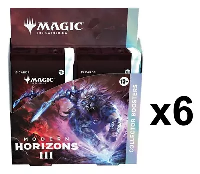 SEALED CASE! 6x Collector Booster Box Modern Horizons 3 MH3 MTG PRESALE 6/14 • $2159.95