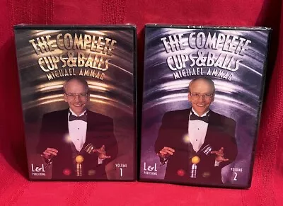 The Complete Cups & Balls Michael Ammar DVD’S Volume 1 & 2. Retails For $59.90. • $49.95