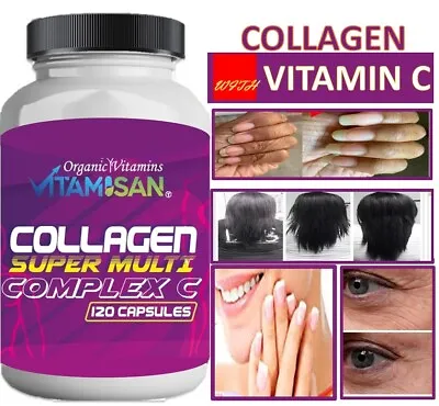 COLLAGEN Colageno  Hydrolysate With Vitamin C ANTIANGING Colageno 120 Tabs + • $12.54