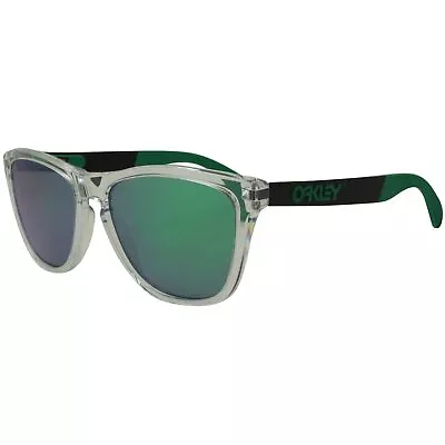 Oakley OO 9428-0455 Frogskins Mix Polished Clear Prizm Jade Iridium Sunglasses • $97.37