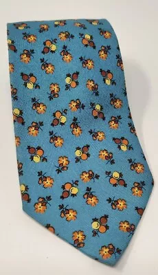 ETRO Floral Printed Flower Designer Silk Necktie Tie Italy • $28
