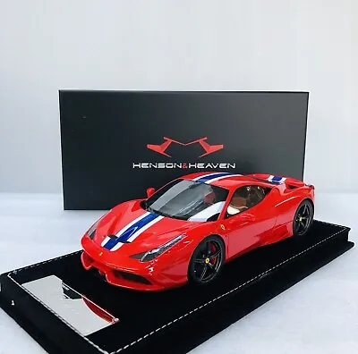 1/18 Henson & Heaven HH Models Ferrari 458 Speciale Rosso Corsa Limit No Bbr Mr • $599