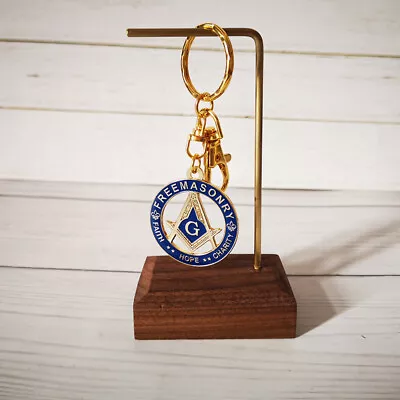 Masonic Key Chain Mason FREEMASONRY FAITH HOPE CHARITY Key Ring Accessories  • $6.99