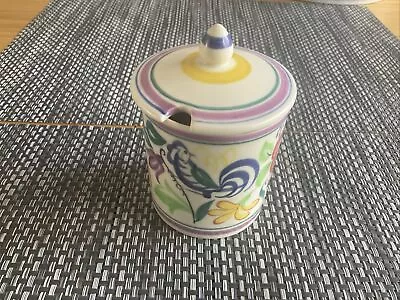 Vintage Poole Pottery Jam/conserve Pot Signed By Artist 3.75” Tall With Lid • £5
