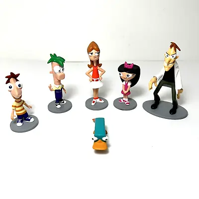 $37.50 • Buy Exclusive Phineas And Ferb Disney Store Figure Set Cake Topper Lot Of 6