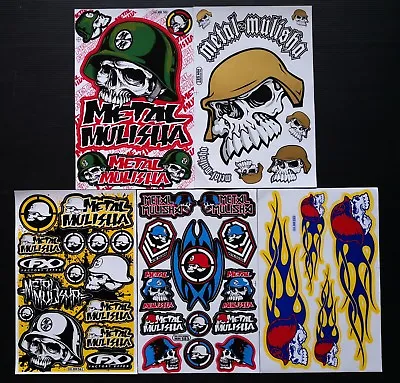 5 Metal Mulisha Sheets Stickers Motorcycle  ATV Racing Dirt Bike Helmet Decal • $10.50