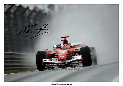 Michael Schumacher Signed Photo Print Poster New F1 Formula One Ferrari • $11.36