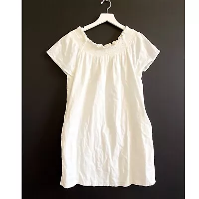 Current/Elliot Madeline' Cold Shoulder Dress Size 2 White Cotton • $50