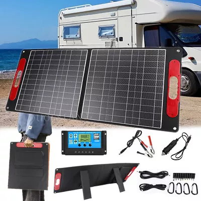 200Watt 12V Portable Foldable Solar Panel Kit For Generator Power Station RV P65 • $134.99