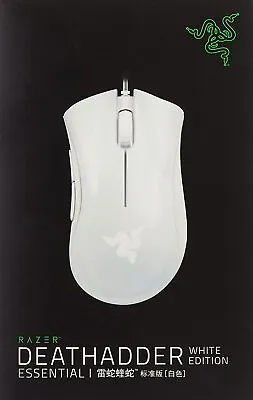 £19.99 • Buy Brand New Sealed Razer DeathAdder Essential White Gaming Mouse - True 6,400 DPI