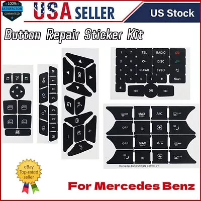 For Mercedes Benz Button Repair Sticker Kit Window Switch A B E350 ML350 2010-14 • $23.29