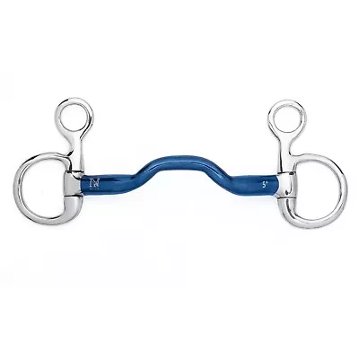 NY TACK 5  Baucher Sweet Iron Low Port Mullen Mouth Snaffle Horse Bit • $34.97