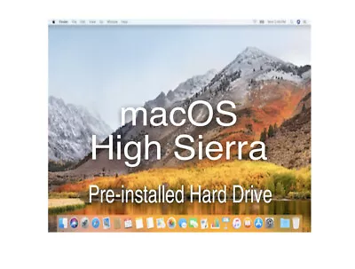 MacOS High Sierra Pre-installed 250GB Hard Drive For Macbook Pro 2010-2012 (5) • $19