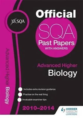 £3.54 • Buy SQA Past Papers 2014-2015 Advanced Higher Biology By SQA (Hodder Ed)