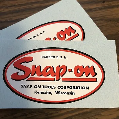 Compatible With Decal For Vintage Snap On Tool Box Oval Shape Lot Of 2  2 1/2” • $18.38