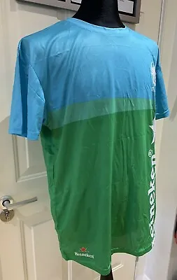 £15 • Buy Heineken EURO 2020/21 T Shirt Green Shirt 48cm Pit To Pit Size M