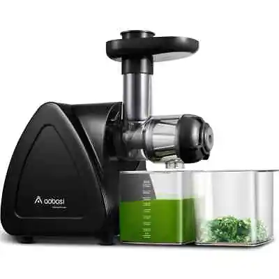 AOBOSI Cold Press Juicer Machines With Reverse Function Slow Masticating Juicer • £74.49