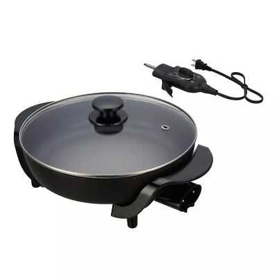 Mainstays 12  Round Nonstick Electric Skillet With Glass Cover Black • $20.05