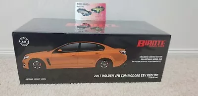 $599.95 • Buy 1:18 Biante Holden VF SSV Redline Commodore Sedan In Light My Fire (Gold)