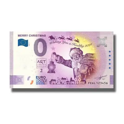 2020-1 Malta FEAL Merry Christmas Euro Billet Souvenir Banknote Euro Schein • $4