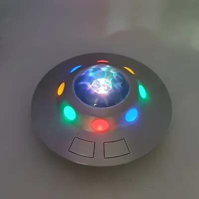 Childs Night Light Cloud B Cosmic UFO Flying Saucer Nightlight Projector Area 51 • £29.99