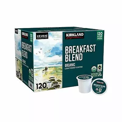 Kirkland Signature Breakfast Blend Light Roast Coffee - 120 K-Cup 2025 • $25.99