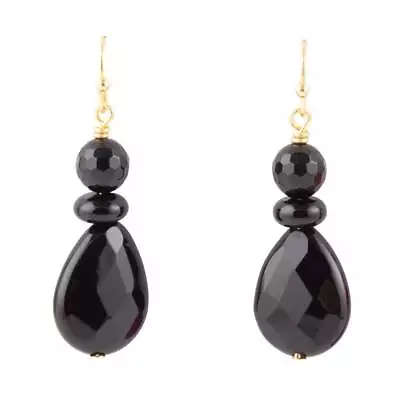Xavier Black Onyx Drop Earrings • $32