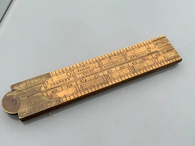 $25.06 • Buy VINTAGE J RABONE No 1179 FOLDING BOXWOOD RULE