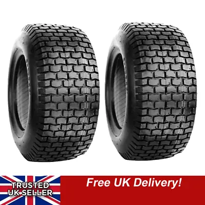 £33.99 • Buy TWO NEW 13x5.00-6 Tyres X2 Ride On Mower & Lawn Tractor Turf Tyres 13 X 500 6
