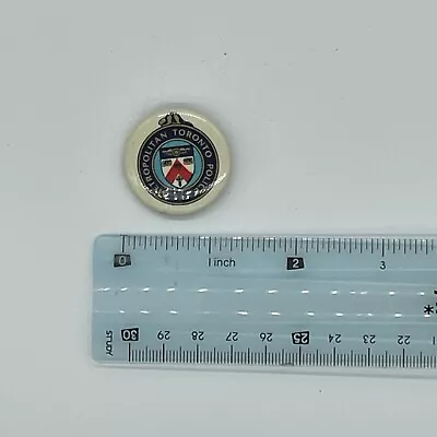 Metropolitan Toronto Police Pinback Button Pin Vintage Ontario Canada • $7.98