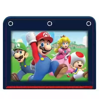 Super Mario Bros. Multicolor 3-Ring Pencil Case 10.5-in W By 8.25-in H NEW! • $9.50