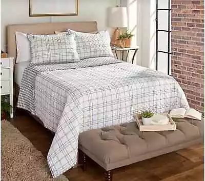 Martha Stewart Printed Reversible Coverlet Set-full/queen Choice • $44.99