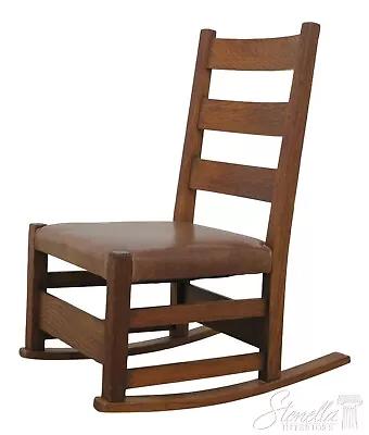 F56447EC: Gustav STICKLEY Small Mission Oak Rocking Chair • $1095