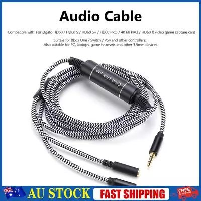 2.6m Audio Cable Male To Female Audio Converter Line For Elgato HD60 S+ HD60 Pro • $19.07