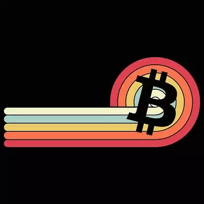 Vintage Roll Sunset Bitcoin Currency Retro - Mens Funny Novelty T-Shirt Tshirts • $22.56