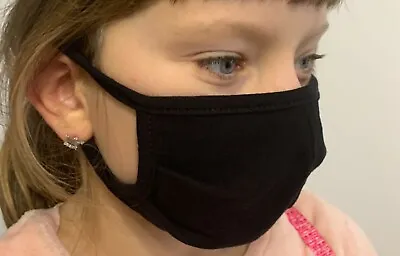 Cotton Kid Girl Boy Face Mask Washable Reusable Face & Nose Virus Protection • £1.39