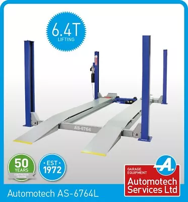 4 Post Car Lift / For Wheel Alignment / Vehicle Ramp / With Jack Beam / 6.4t • £6600