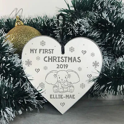 My First Christmas Heart Babys First Christmas Gift Tree Decoration 1st Xmas • £6.99